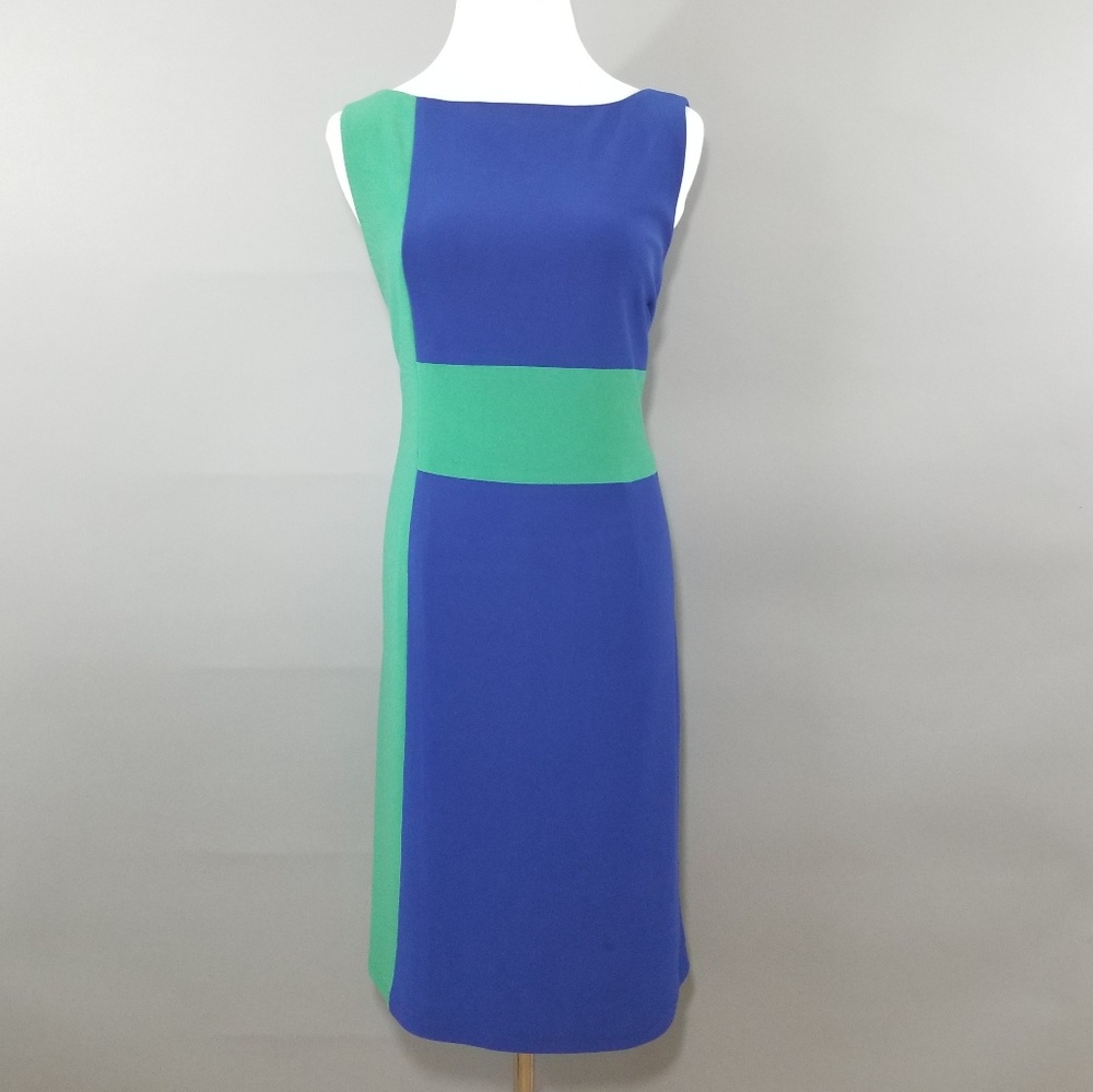 Adrianna Papell Color Block Sleeveless Dress